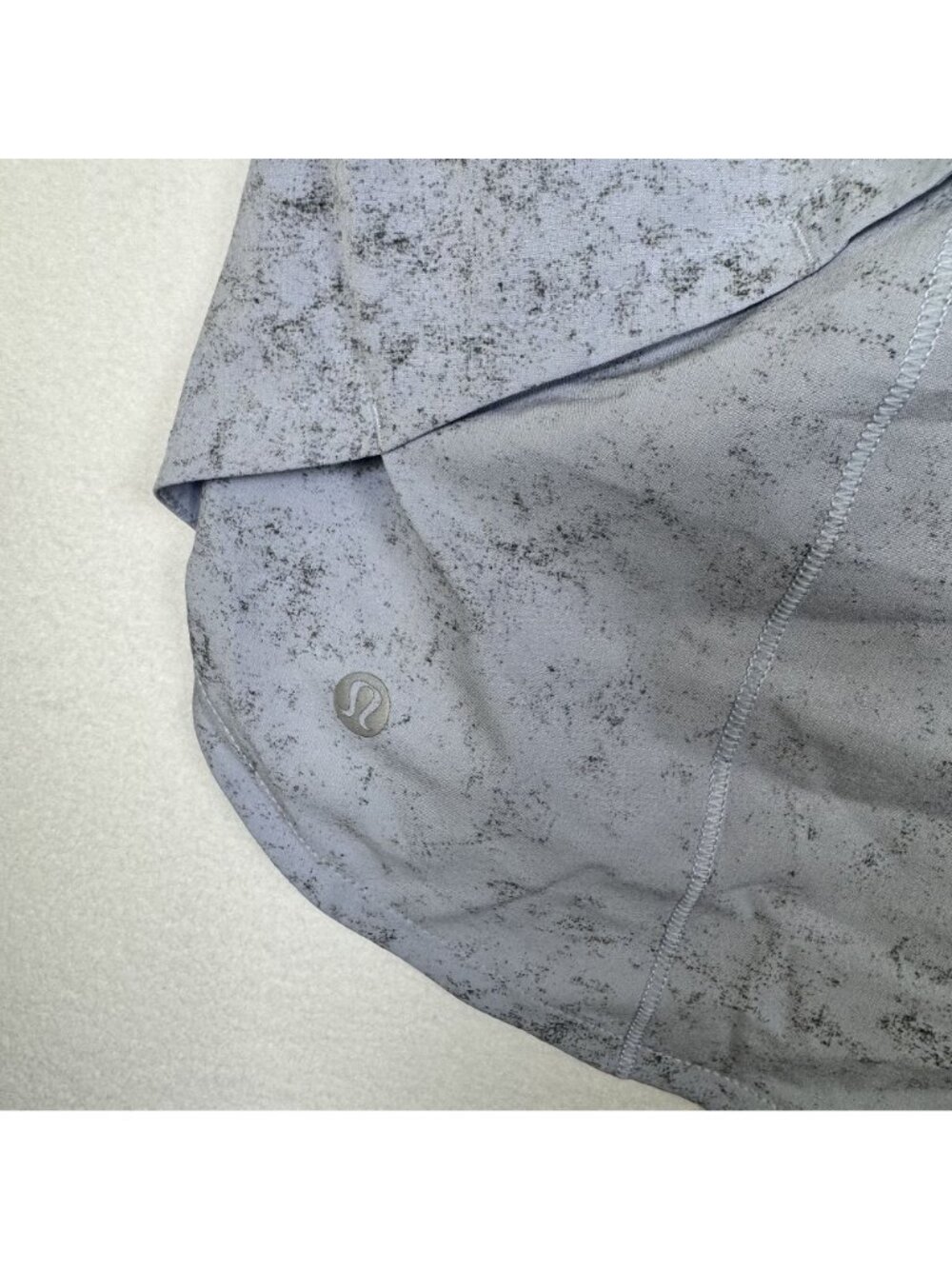 Lululemon Speed Up High-Rise Short 2.5" Heathered Gray/Blue Size 8 - Picture 4 of 6